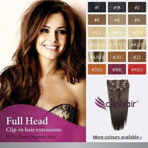 miriamshop הכל על יופי Finest Quality Full Head Remy Clip In Human Hair Extensions. Real Hair Extension