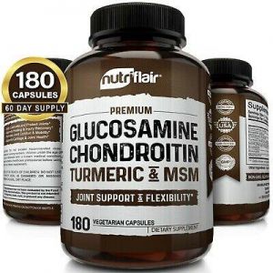 Glucosamine Chondroitin Turmeric & MSM 180 CAPSULES - Bones, Joint Support Pills