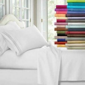 miriamshop מוצרי בית  Egyptian Comfort 1800 Count 4 Piece Bed Sheet Set Deep Pocket Bed Sheets